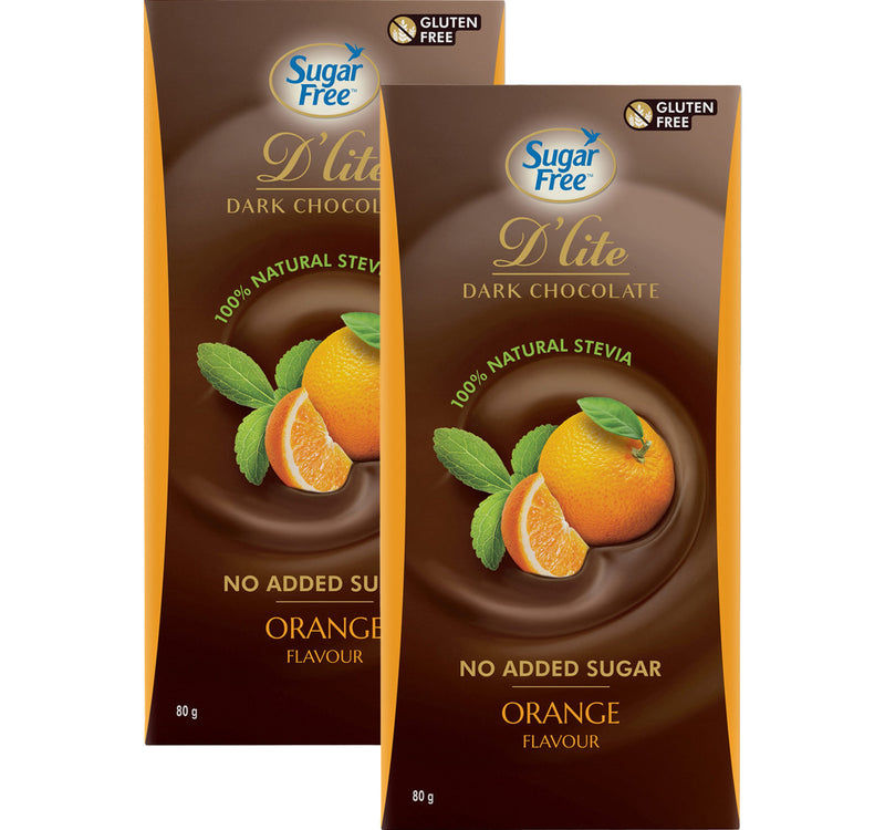 D'lite Sugar Free Dark Chocolate Assorted Value Pack 2 x 80 g