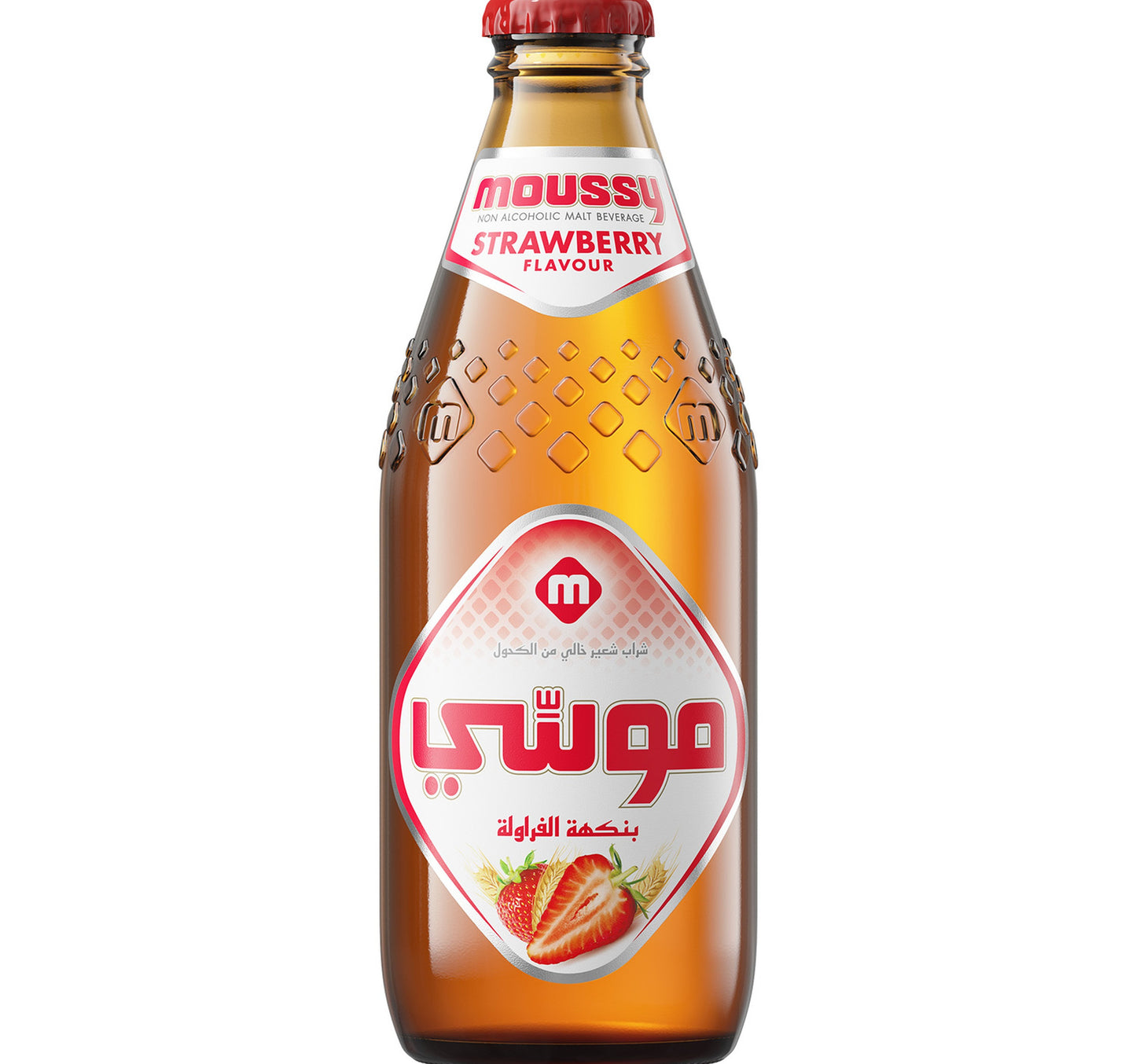 Moussy Strawberry Flavour Non Alcoholic Malt Beverage 330 ml