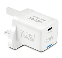 X.Cell Gan 2 Super Charger, 30W, White, XL-HC-30W-1C-GAN-PD-WHI Lulu Hypermarket