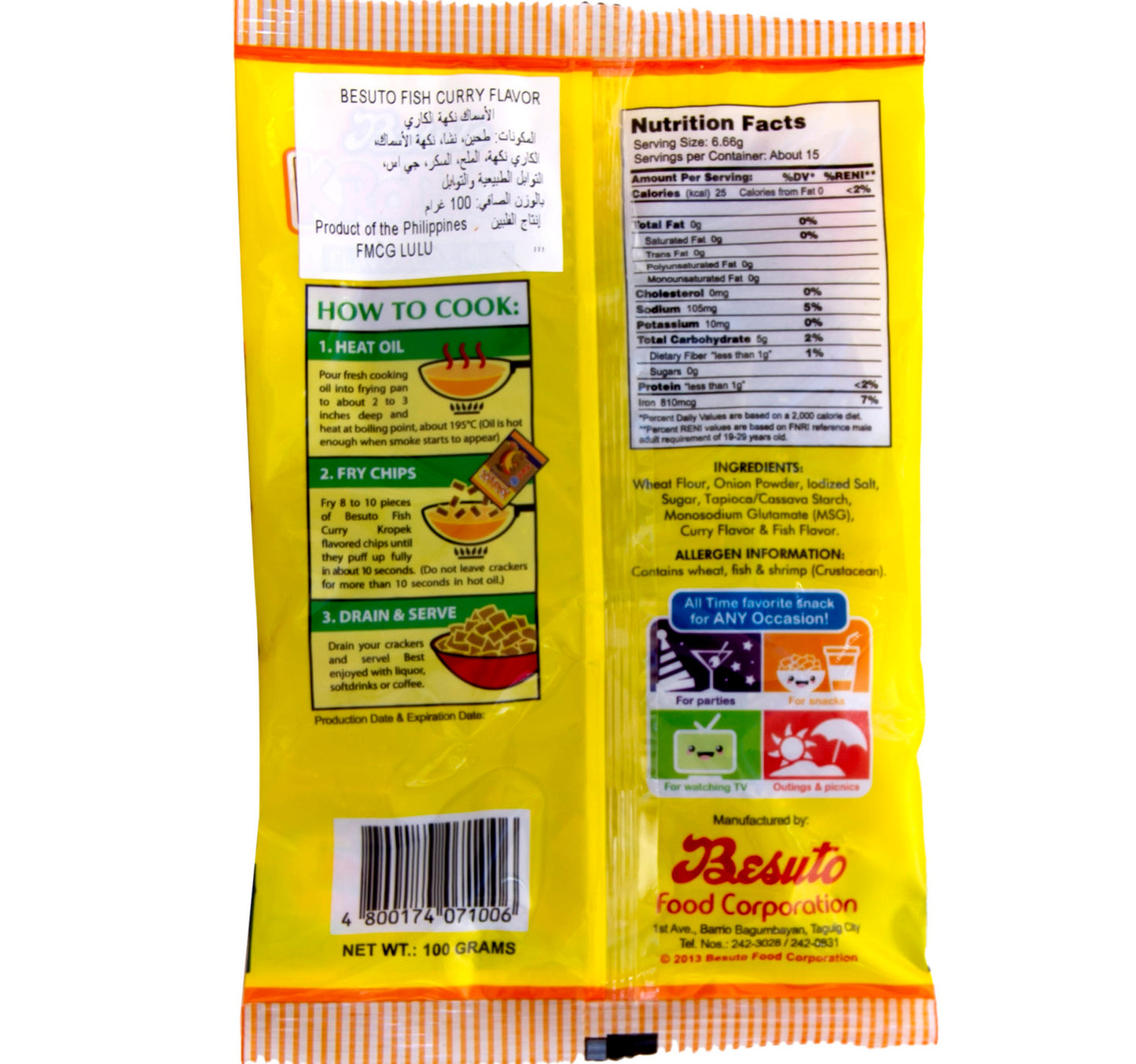 Besuto Kropeck Fish Curry 100 g