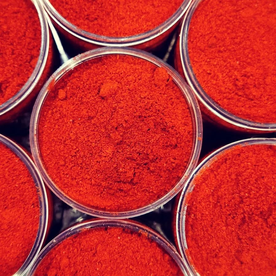 Red sweet pepper paprika spice Shefs
