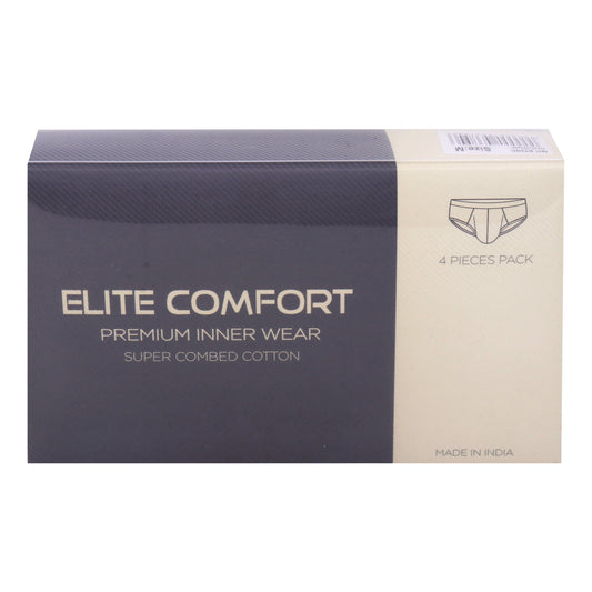 Elite Comfort Combed Cotton Men's Brief, M, 4 pcs, White, MK8330W