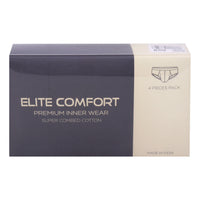 Elite Comfort Combed Cotton Men's Brief, M, 4 pcs, White, MK8330W