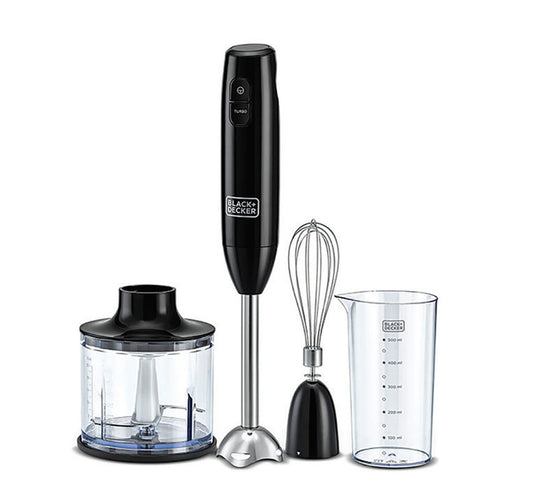 Black+Decker Hand Blender HB600B5 600W,Chopper,Whisker