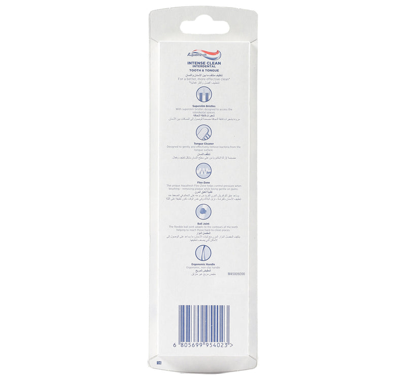 Aquafresh Intense Clean Interdental Medium Tooth Brush 1 + 1