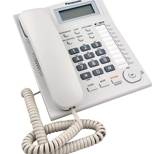 Panasonic Corded, Hand Free Speakerphone, White, KX-TS880MXW