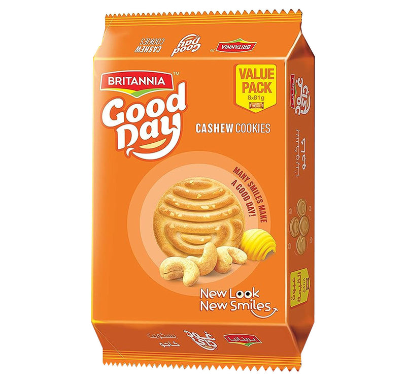 Britannia Good Day Cashew Cookies Value Pack 8 x 72 g