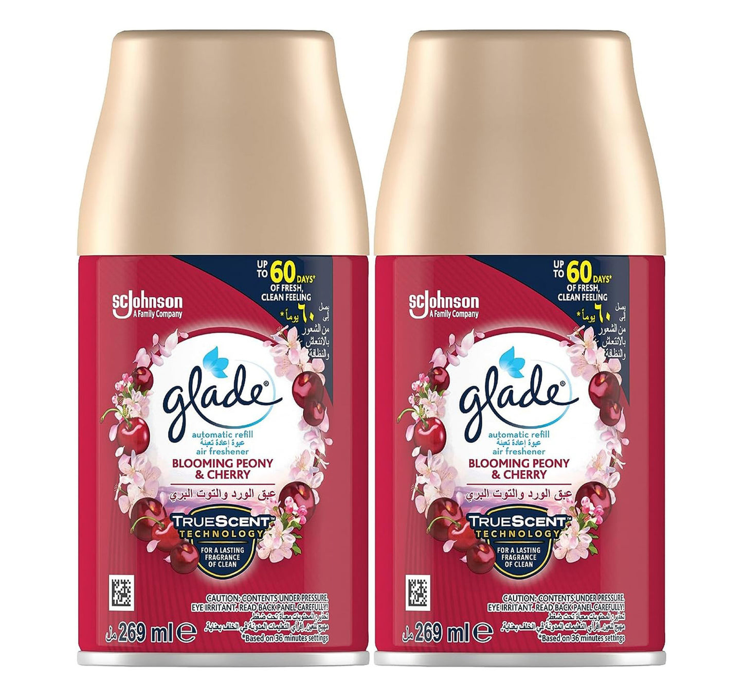Glade Automatic Refill Blooming Peony & Cherry Value Pack 2 x 269 ml