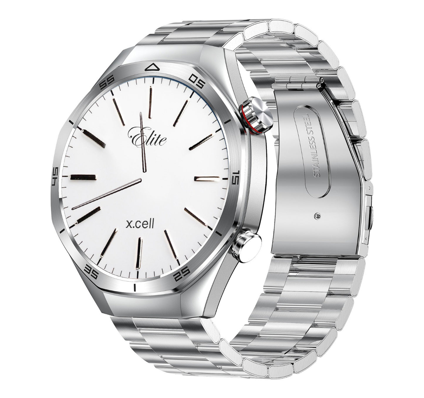 X.Cell Smart Watch Elite-7 Silver Steel