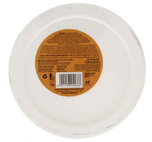 Parachute Gold Hair Cream Natural Shine Coconut & Almond 210 g