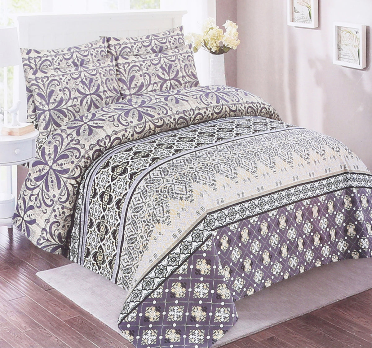 Homewell Bed Sheet 3pcs Set 240 x 260cm Assorted