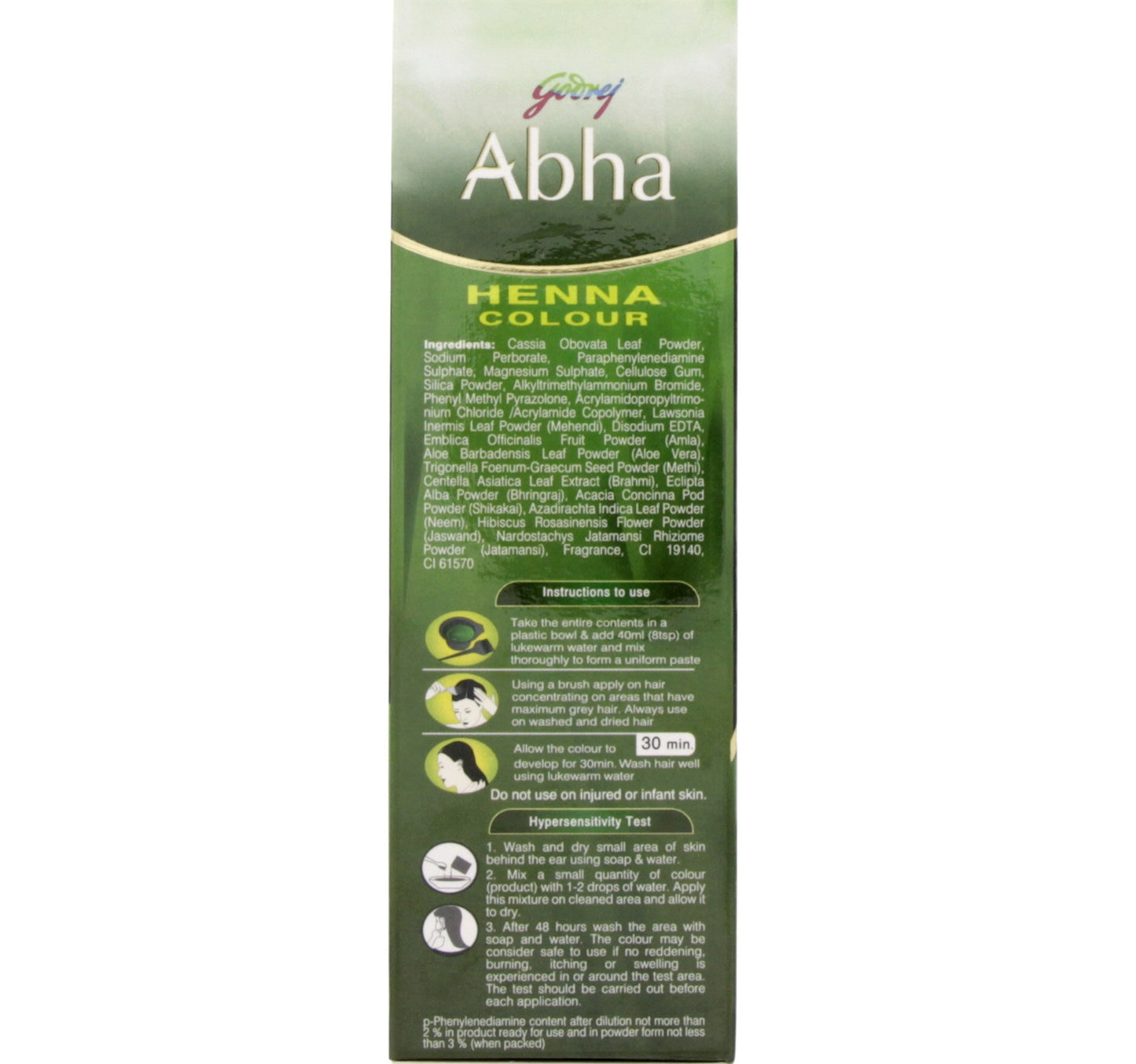 Godrej Abha Henna Color Natural Black 60 g