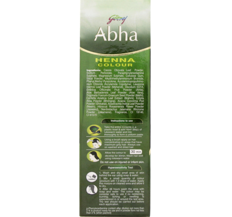 Godrej Abha Henna Color Natural Black 60 g