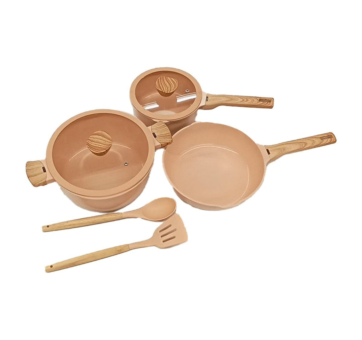 Chefline Forged Aluminum Cookware Set, 7 pcs
