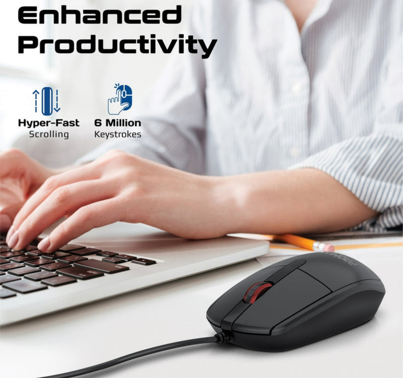 Promate Wired Optical Mouse, CM-1200