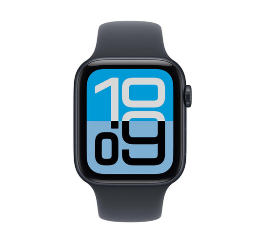Apple Watch SE 3 GPS Smartwatch, 40 mm Midnight Aluminium Case with Midnight Sport Band (S/M), MEH94AF/A