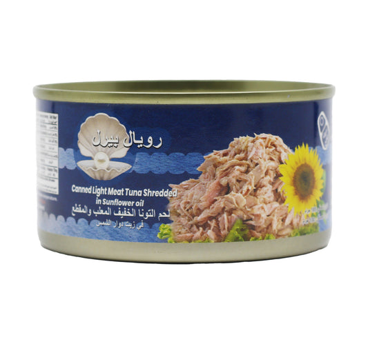Royal Pearl Light Meat Tuna Shredded In Sunflower Oil 185 g Lulu Hypermarket