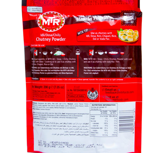 MTR Spiced Chutney Powder 200 g