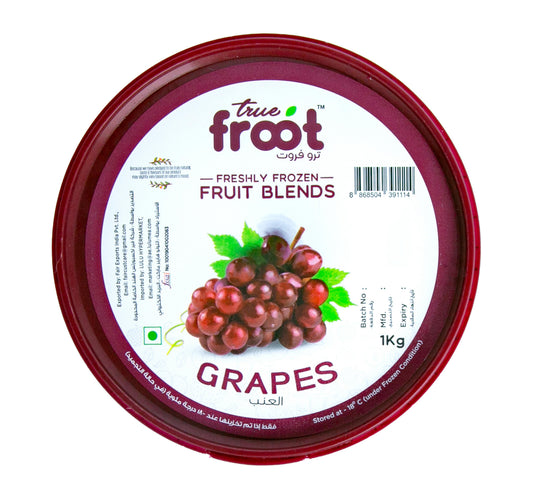 True Froot Freshly Frozen Grapes Fruit Blend 1 kg