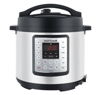 Nutricook Smart Pot Eko 9 in 1 Electric Pressure Cooker, 6 L, 1000 W, 14 Smart Programs, Stainless Steel, NC-SPEK6