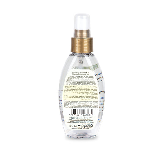 Ogx Weightless Hydrating Nourishing Coconut Oil Mist 118 ml