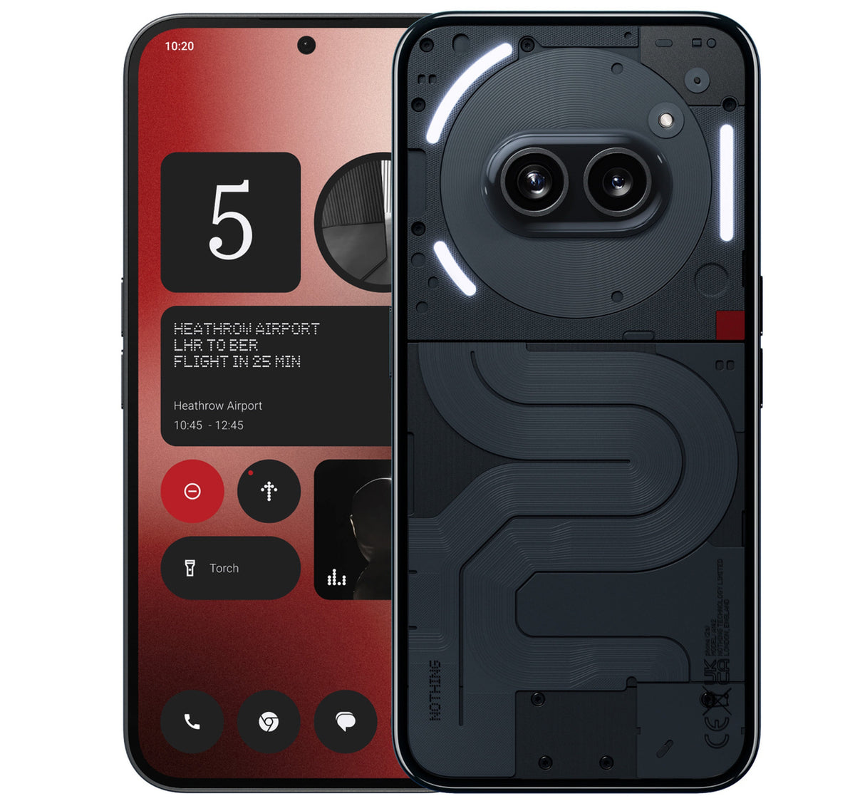 Nothing Phone (2a) 5G Smartphone, 12 GB RAM, 256 GB storage, Black, A10400050 Lulu Hypermarket