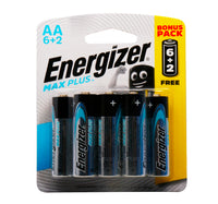 Energizer Max Plus AA Alkaline Battery 6+2
