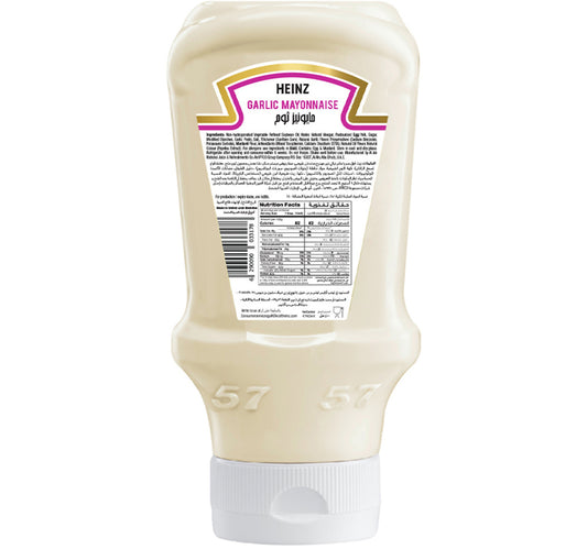 Heinz Garlic Mayonnaise Top Down Squeezy Bottle 400 ml