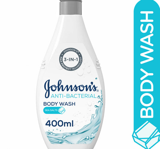 غسول الجسم جونسون المضاد للبكتيريا بأملاح البحر 400 مل