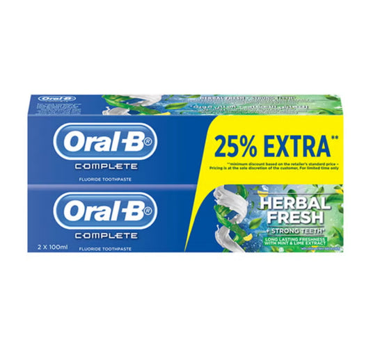 Oral-B Complete Mint & Lime Extract Toothpaste 2 x 100 ml