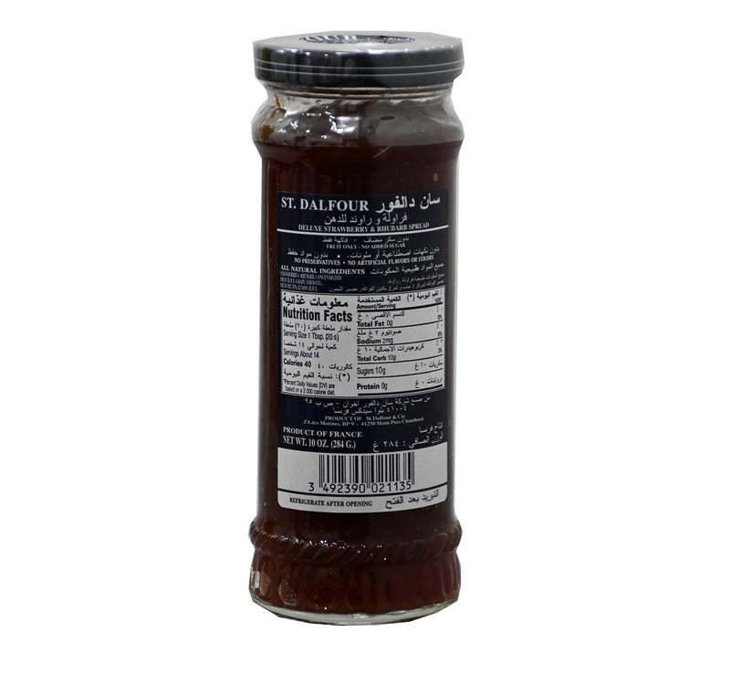 St. Dalfour Strawberry & Rhubarb Jam 284 g