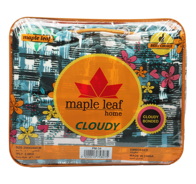 Maple Leaf Home Cloudy Blanket 200 x 240cm 2.0Kg