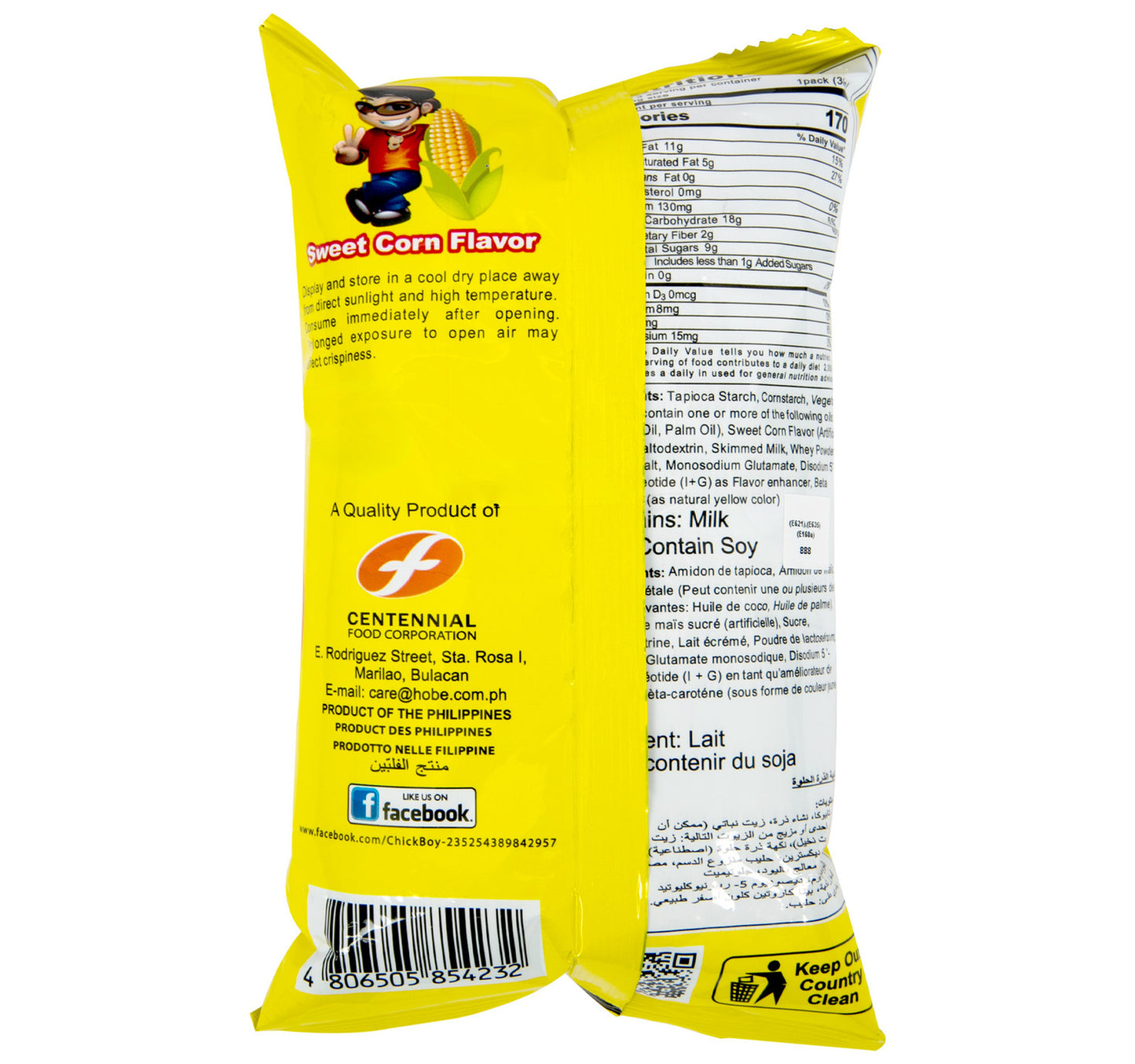 Chick Boy Pok Nik Sweet Corn 100 g