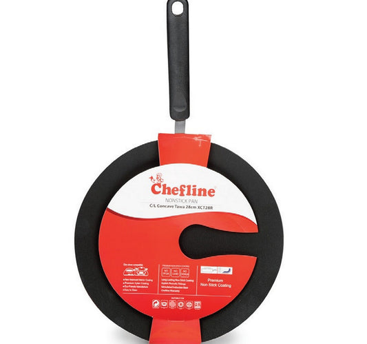 Chefline Non-Stick Concave Tawa, 28 cm, XCT28R
