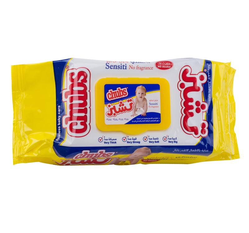 Chubs Sensitive Baby Wipes Travel Pack 80pcs