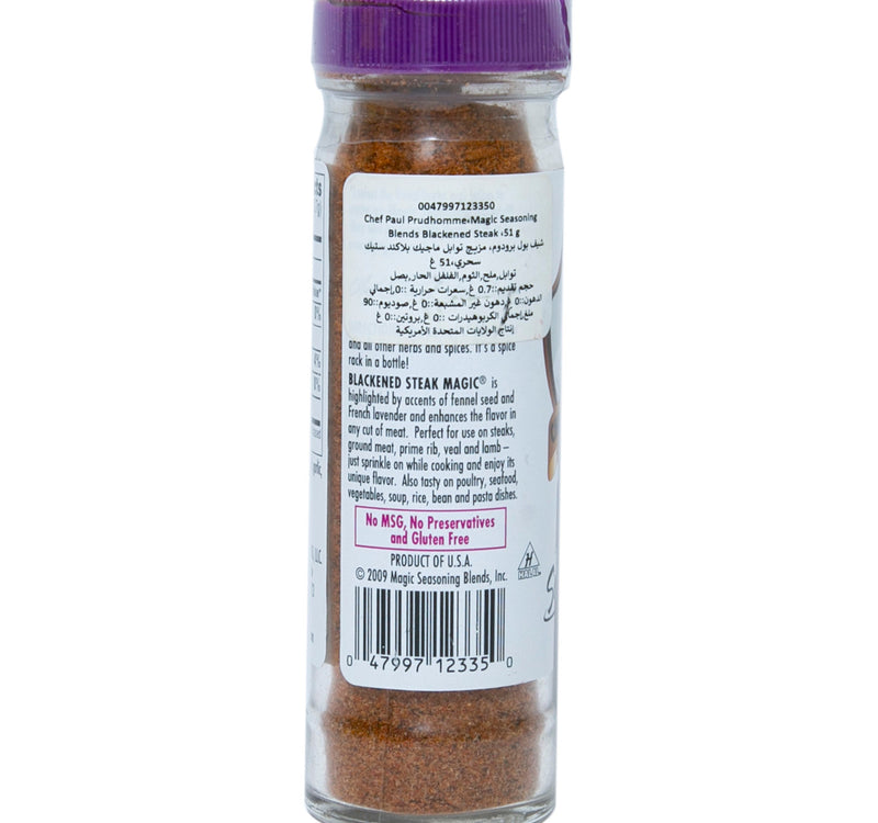 Chef Paul Prudhomme Magic Seasoning Blends Blackened Steak 1.8 oz