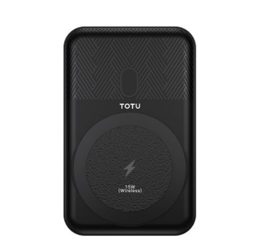 Totu Wireless Charging Power Bank, 10000mAh, Black, CPBW-07 Lulu Hypermarket