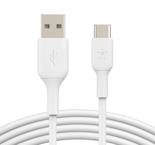 Belkin Boost Charge USB-C to USB-A Cable, White, 1 m, CAB001BT Lulu Hypermarket
