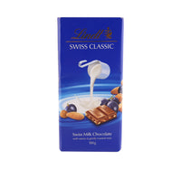 Lindt Swiss Milk Chocolate With Raisins & Nuts 100 g Lulu Hypermarket