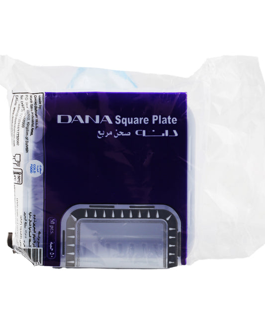 Dana Plastic Plate Square 50 pcs
