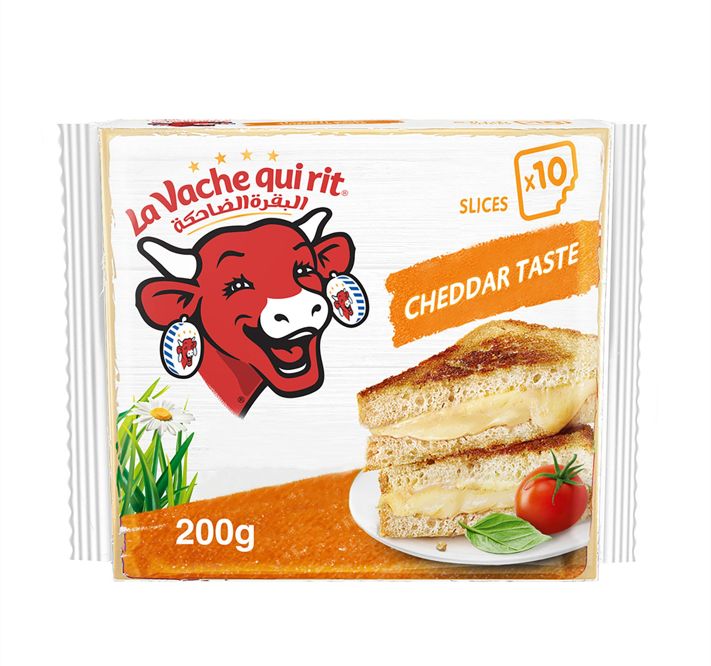 La Vache qui rit Cheddar Cheese Slices 10 Slices 200 g Lulu Hypermarket
