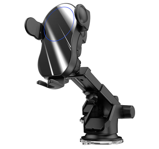 Trands Wireless Charging Car Holder, Black, TR-HO5617 Lulu Hypermarket