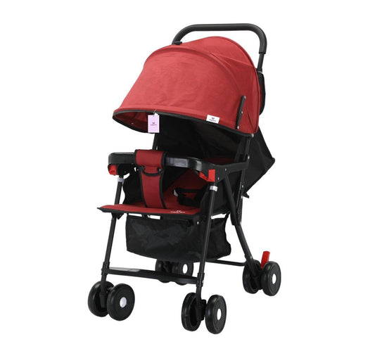 Happy Well Foldable Baby Stroller 772-A Red A24