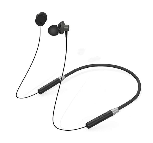 Lenovo Bluetooth Wireless Neckband Earphone Sports Earbuds HE05, Black Lulu Hypermarket