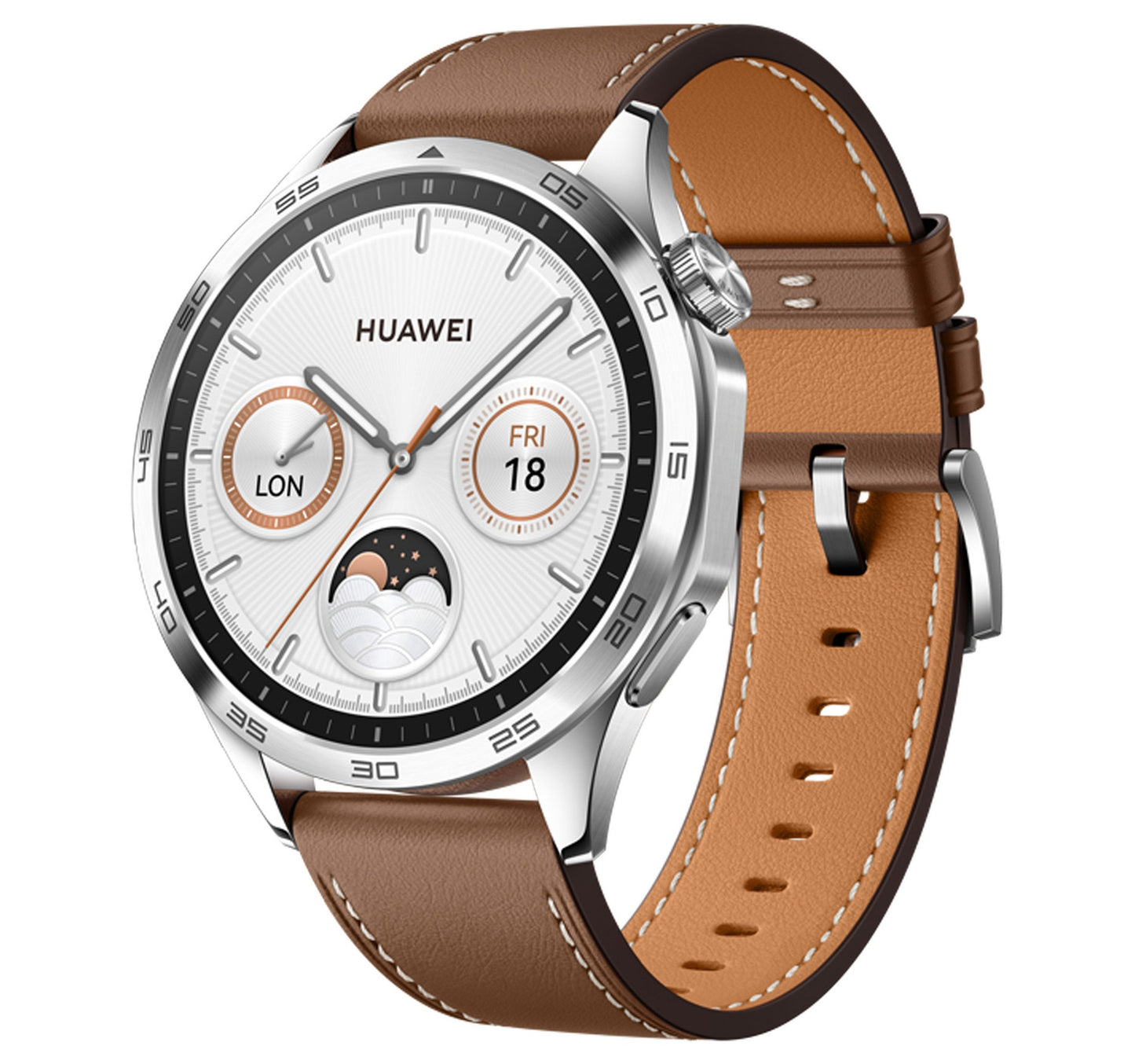 Huawei Smartwatch GT 4, 46 mm, Brown Leather Strap, Phoinix-B19L Sultan Center