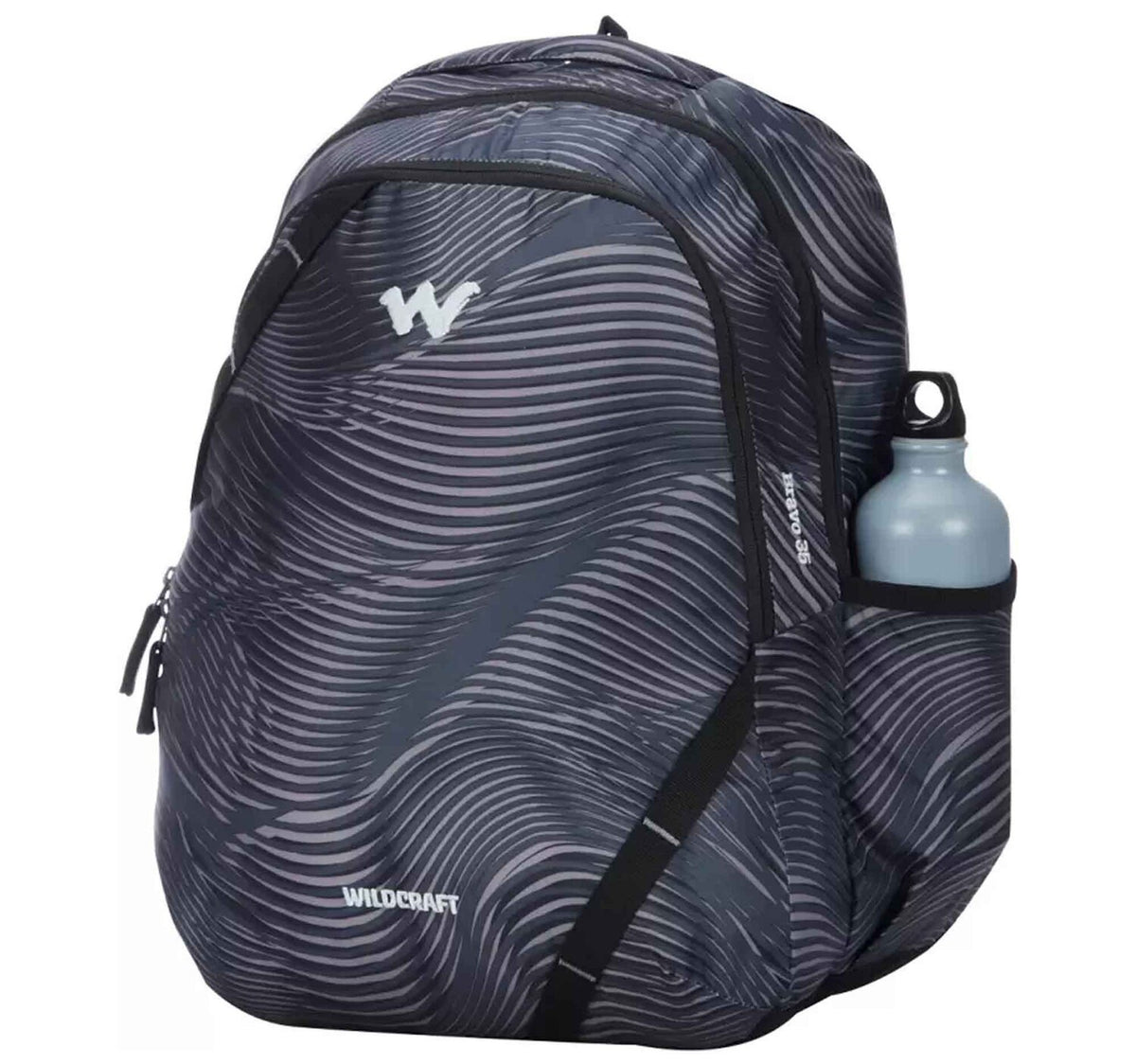 Wildcraft Bravo 35 RC Contour School Bag Pack, 18 Inches, Black
