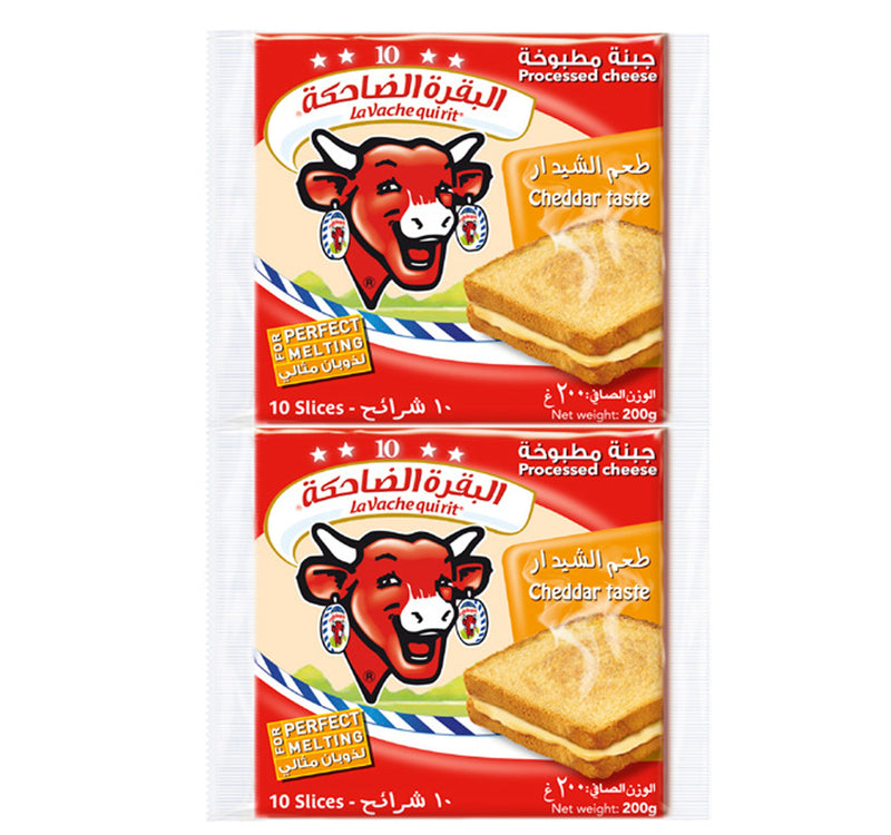 Lavache Quirit Cheddar Cheese Slices 2 x 200 g Sultan Center