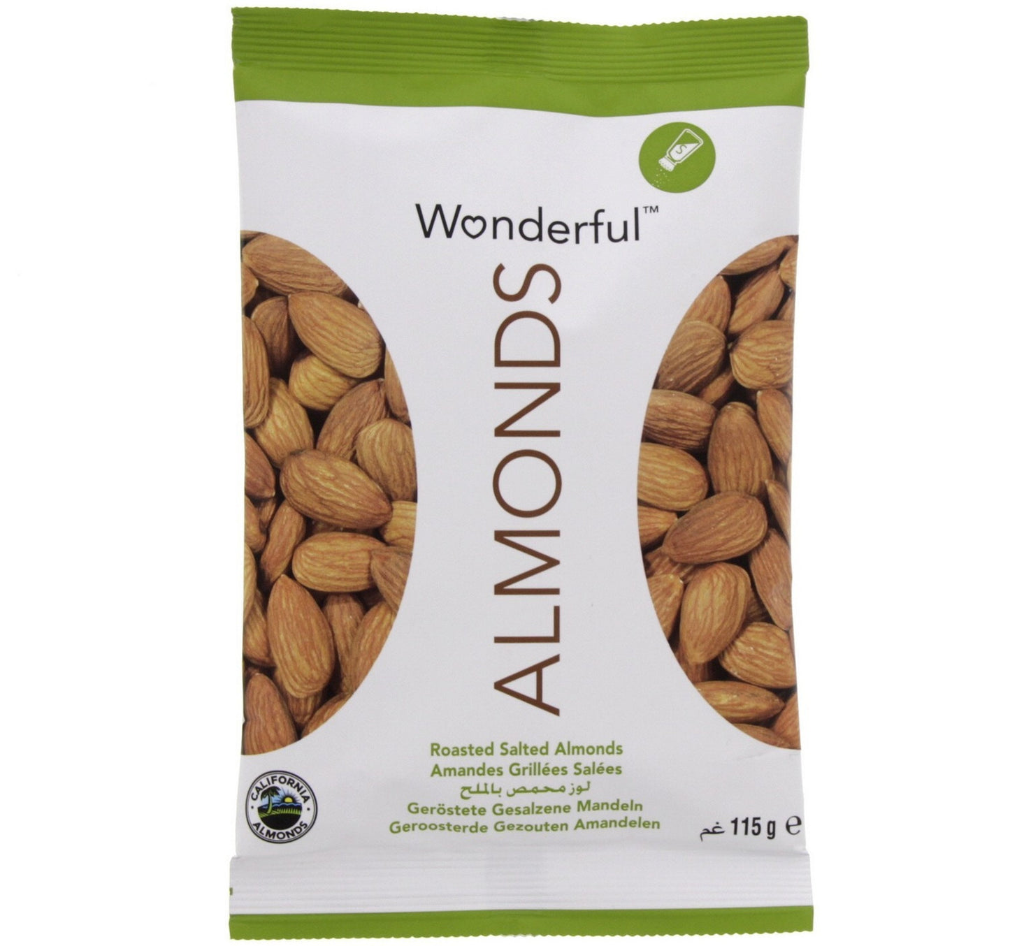 Wonderful Roasted Salted Almonds 115 g Lulu Hypermarket