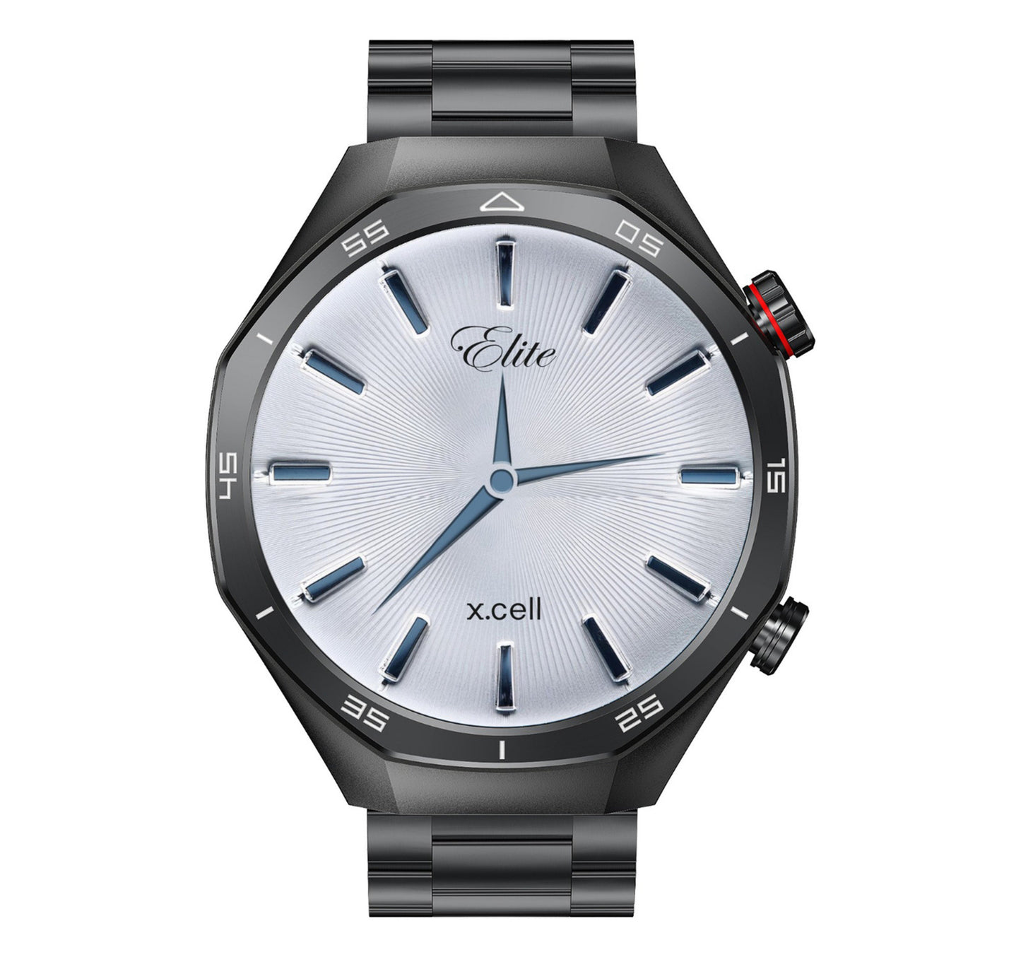 X.Cell Smart Watch Elite-7 Black Steel Lulu Hypermarket