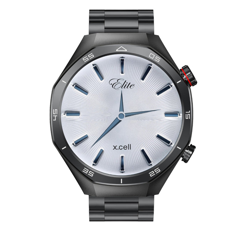 X.Cell Smart Watch Elite-7 Black Steel Lulu Hypermarket